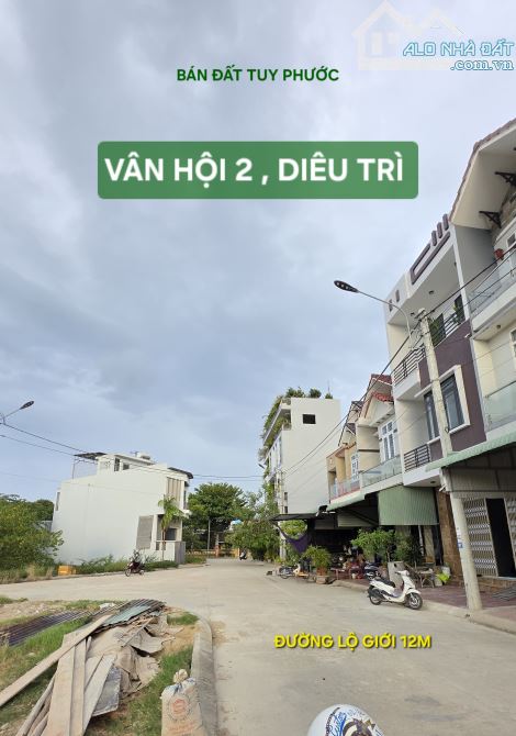 Bán đất  Vân Hội 2, Diêu Trì, Tuy Phước DT 80m² ngang 5m Giá 1 tỉ 450 triệu