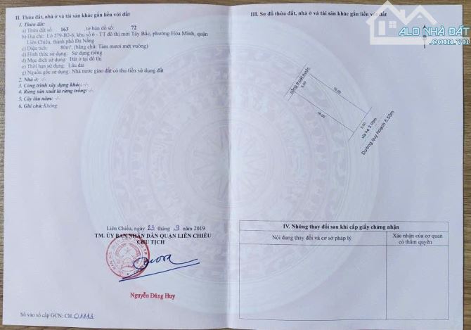 Bán đất đường Hoà Phú 3 - hướng đông nam, dt: 80m2 ,gần Nguyễn Sinh Sắc