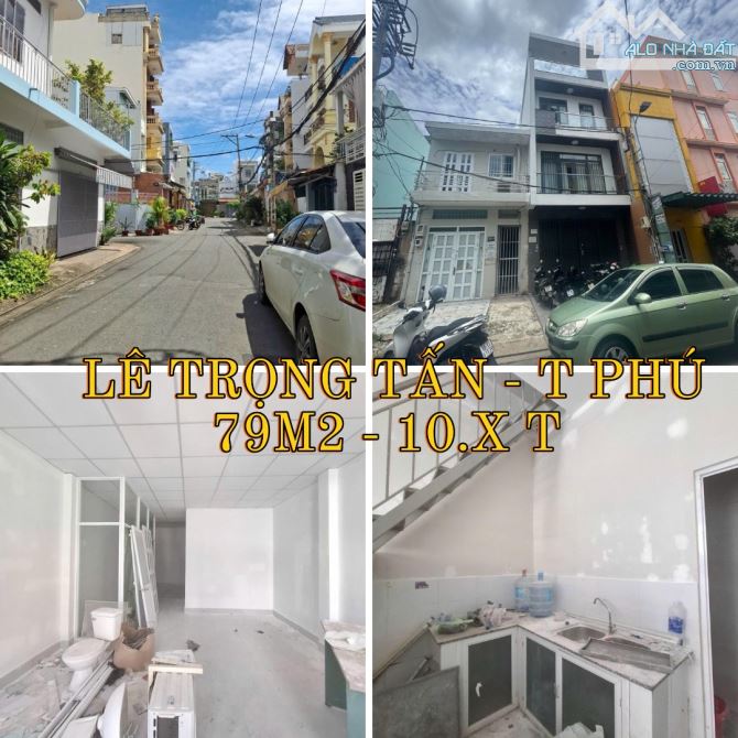 NHÀ TÂY THẠNH - TÂN PHÚ - HẺM XE TẢI TRÁNH - 79M2 - 2 TẦNG -10.x T