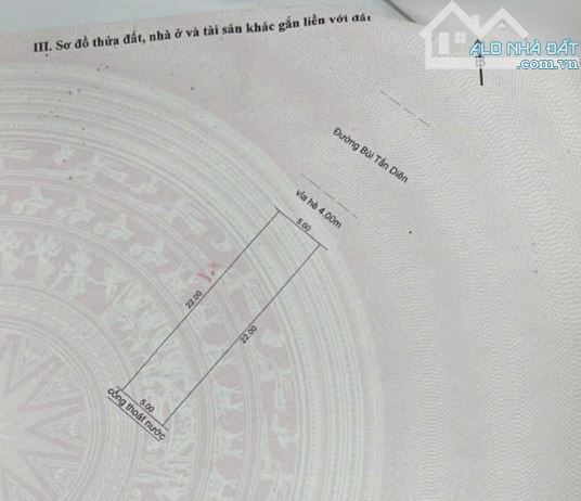 🥇 Bán đất mặt tiền đường 10m5 Bùi Tấn Diên (110 m2), Cẩm Lệ - Đà Nẵng, Giá 4.6 tỷ tl