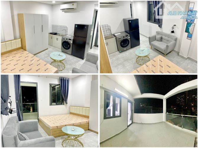 Cho thuê căn hộ Studio Ban công, Máy giặt riêng Q4 gần cầu Ông Lãnh, cầu Calmette, ĐH Luật