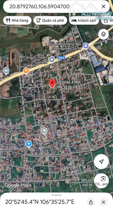 Bán đất Bắc Sơn, An Dương giá chỉ 9xx triệu.