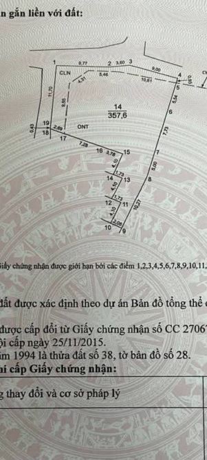 Bán đất Đại Mạch, Đông Anh, 358m2, mặt tiền 22m, giá 90 tr/m2