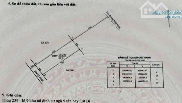 Ban 60m2 Mặt đường 30m Lô 9 Lê Hồng Phong_ Số Lô siêu đẹp