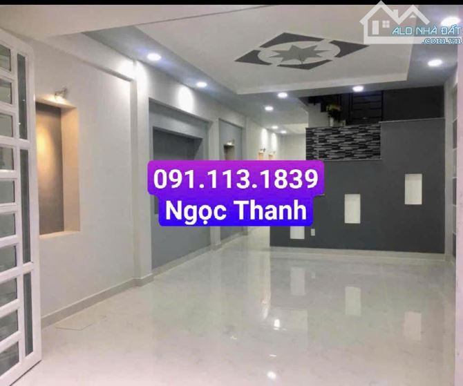 $ Cho Thuê Nhà- HXH- Lê Ngã, P Phú Trung. Q TP. 4,5M X 15M, 1L, 2PN. Chỉ 13Tr $ - 1
