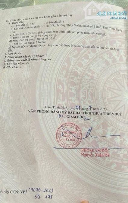 108m2 mặt tiền NGUYỄN VĂN ĐÀO - song song ĐỒNG KHỞI- gần BÙI THỊ XUÂN- chỉ 3,9 tỷ - 1