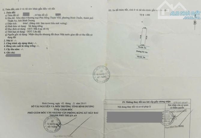 Bán nhà kế công viên 1T1L 4x16m, đường N2 KDC Phú Hồng Thịnh 8 p.Bình Chuẩn - 1