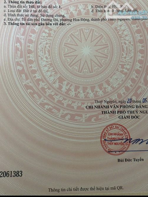 Bán lô 101m sát dự án Hoàng Huy giá cực sốc chỉ 3,1x tỷ - 1