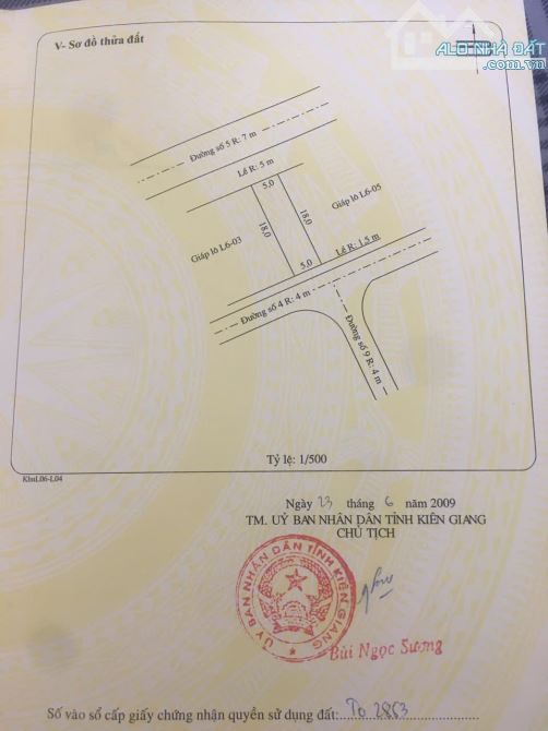 Bán đất Khu dân cư hẻm 90 Nguyễn Binh Khiêm, Phường Rạch Giá - 1