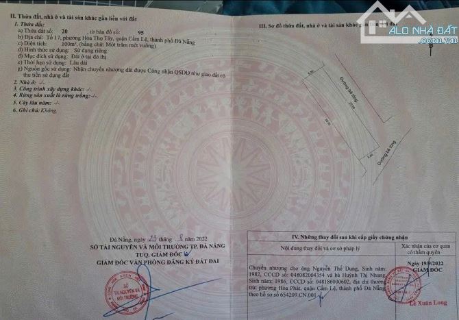 📌📌📌LÀM VIỆC TRỰC TIẾP GIÁ TỐT !!!bán lô đất hòa thọ tây quận cẩm lệ - 1