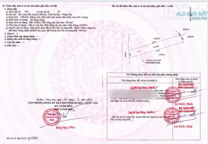 Còn 1 LÔ ĐẤT 849TR LONG MỸ GẦN HỒ BÚT THUYỀN - ĐẤT ĐỎ - BRVT - 2