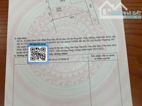 Bán đất Tiên Trượng Xuân Mai – Đường ô tô vào đất– dân cư đông đúc S= 295m2 - 2