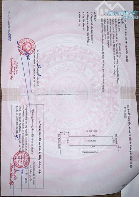 bán lô góc 125m2 tại chung cư Bãi Huyện Vân Tra An Đồng An Dương - 2