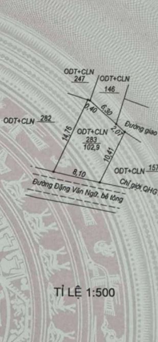 1 Mặt tiền Đặng Văn Ngữ- Nam Lý DT: 103m2, đất ở 100% Đường 2 oto thông thoáng Gần chợ Ga - 2