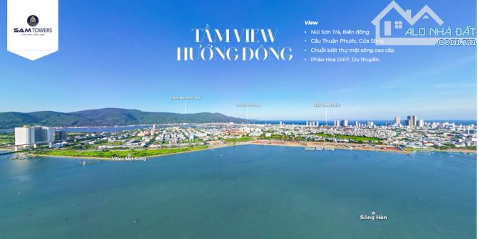 BÁN 2 CĂN GÓC LIỀN KỀ TRỰC DIỆN SÔNG SAM TOWERS TẦNG CAO - 2