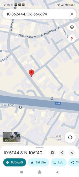 Bán lô góc 2 mặt tiền đường Thạnh Xuân 13, P. Thới An mới, Quận 12 - 3