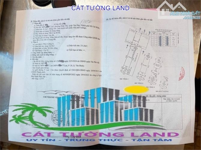 Bán nhà 81m2, 4 Tầng -- MTKD Ỷ Lan, Hiệp Tân, Tân Phú – gần CV Đầm Sen -- chỉ 10.3 tỷ - 3
