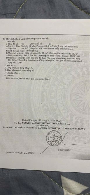 Cần b.á.n 2 lô Đất Liền Kề full thổ cư Mặt Tiền Đường Chính thôn Đắc Lộc, Vĩnh Phương - 3