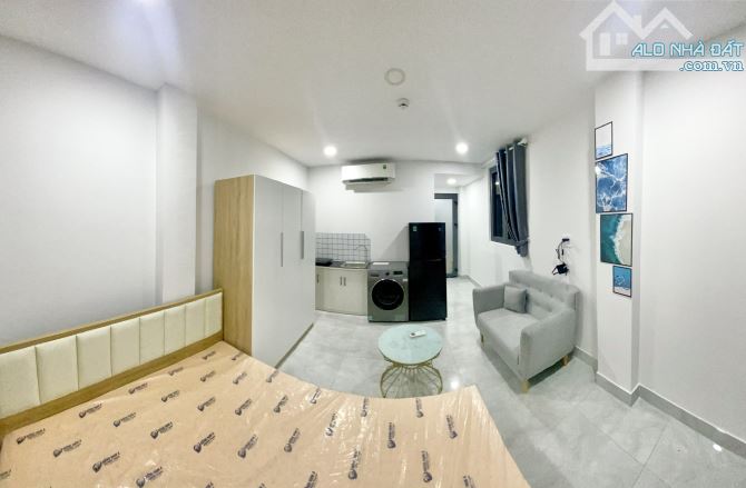 Cho thuê căn hộ Studio Ban công, Máy giặt riêng Q4 gần cầu Ông Lãnh, cầu Calmette, ĐH Luật - 4