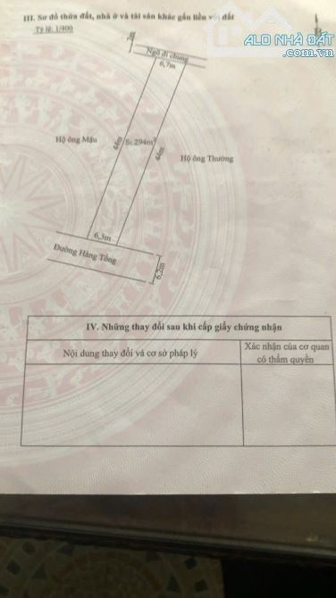 Bán 300m đất chia lô mặt đường Hàng Tổng quận Hải An xây kinh doanh