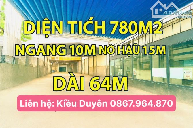 Bán Nhà Mặt Tiền Hóc Môn- 780M2( 12 x 64m)- Cấp4- Đường Nhựa 14M- Chỉ 17Tỷ.