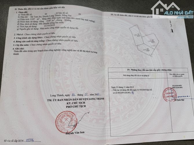 Chính chủ cần bán 2 sào 1 đất lúa xã tam an ( nay thuộc xã An Phước mới)
