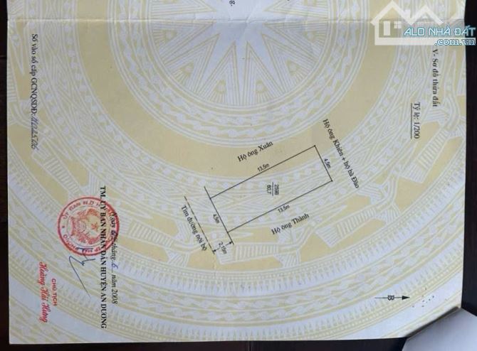 BÁN NHÀ TRANG QUAN- AN ĐỒNG- AN DƯƠNG. SÁT KHU ĐÔ THỊ PG AN ĐỒNG.