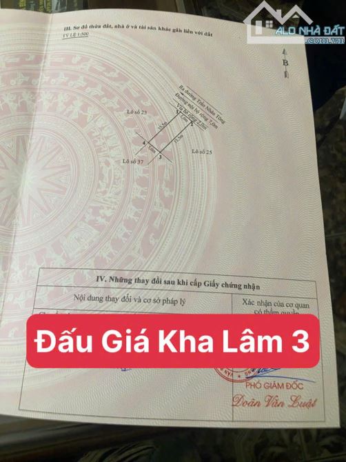 SIÊU PHẨM LÔ ĐÂT SỐ 24  DT 77,5M² KHU ĐẤU GIÁ KHA LÂM 3, KIẾN AN – CHỈ 3,45 T