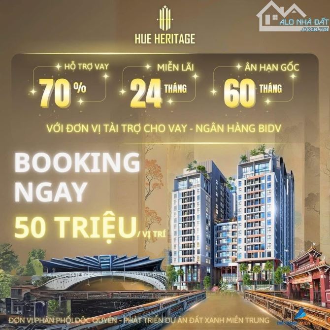Với giá chỉ từ 60 triệu/m², Hue Heritage mang đến không gian sống sang trọng ngay trung tâ