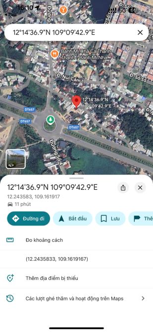 Bán Đất Vĩnh Thái - mặt tiền đường Núi Cấm - Cách Vòng Xoáy Võ Nguyên Giáp chỉ 30 mét