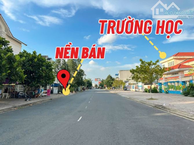 BÁN ĐẤT MẶT TIỀN LỘ 28M - ĐỐI DIỆN CỔNG CHÍNH TRƯỜNG HỌC - KDC VĂN HÓA TÂY ĐÔ
