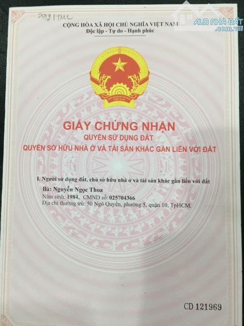 Bán đất dự án Khu dân cư số 1, Thạnh Mỹ Lợi, Quận 2: (5X20m) giá 130tr/m2 - 2