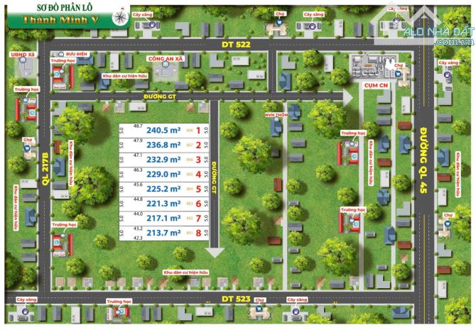 đất nên đẹp khu vực Thạch Thành Thanh Hoá - 1