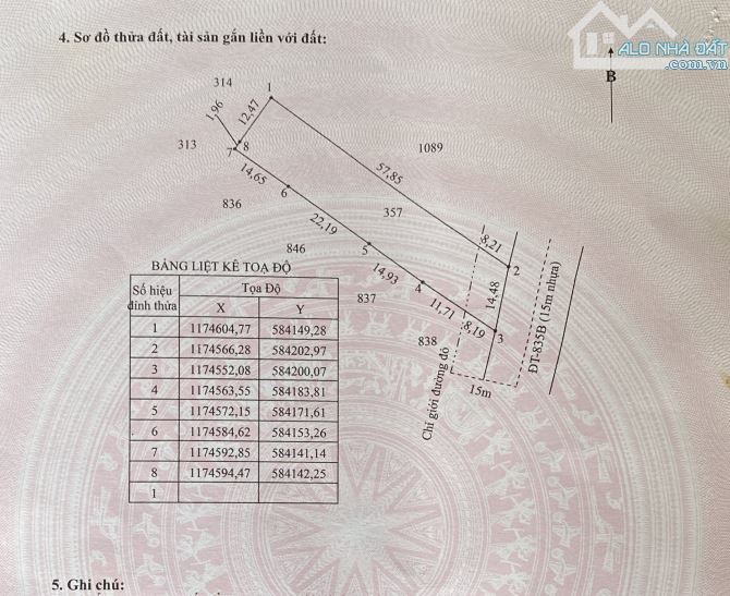 Đất Lúa _dt 942 m2 MT đường 833B, xã Long Hiệp, Bến Lức LA, SHR - giá 12 tỷ - 1