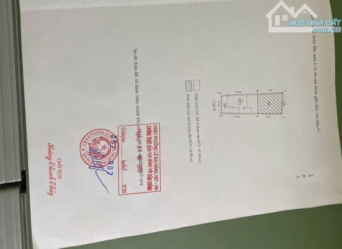 BÁN ĐẤT KIM NGƯU, NGÕ NÔNG GẦN PHỐ, THÔNG SỐ VÀNG 100M2X MT 6,1M ,DÒNG TIỀN GIÁ 12,5 TỶ - 1