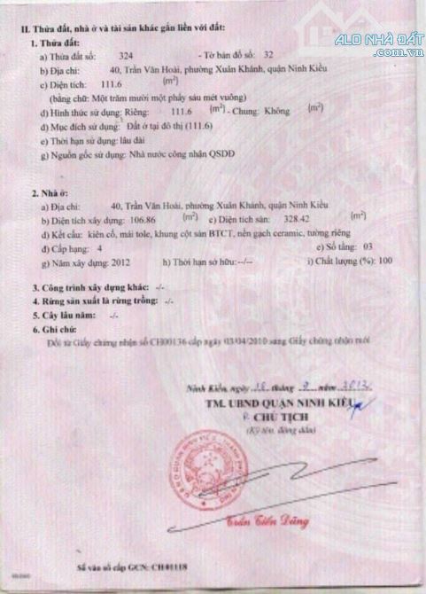 Bán nhà mặt tiền đường Trần Văn Hoài vị trí đẹp gần vincom dt 5x23.8 sổ hồng hoàn công - 1
