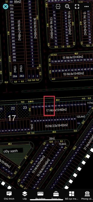 Bán đất mặt đường đôi 30m lô 16 -17 Lê Hồng Phong - DT 60m - Mt 4m giá bán 107 triệu/m - 1