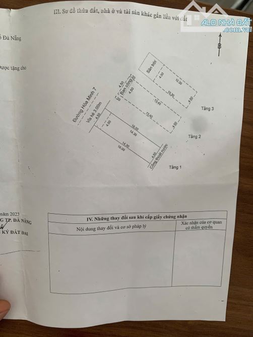 Bán nhà mặt tiền 3 tầng HÒA MINH 7 cách biển Nguyễn Tất Thành 200m2 - 1