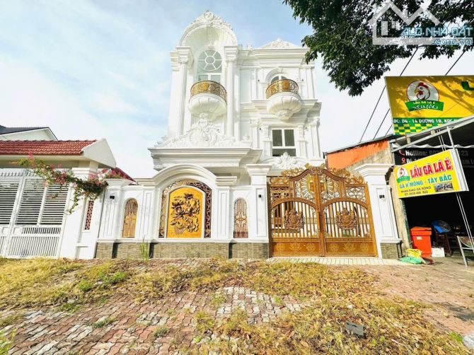 CHO THUÊ hoặc BÁN BIỆT THỰ 3 TẦNG 422m2 MẶT TIỀN ĐƯỜNG NGUYỄN VĂN LƯU (1B) KDC NAM LONG - 1