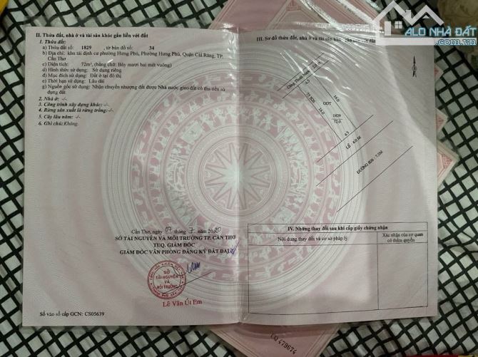 Nắm chủ.  BÁN NỀN ĐẸP 73 B26, HƯNG PHÚ 1 - 2