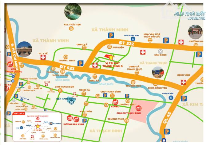 đất nên đẹp khu vực Thạch Thành Thanh Hoá - 2