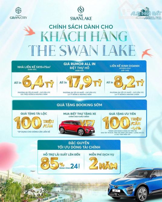 Booking ngay phân khu biệt thự hồ The Swan Lake với công viên siêu lớn 8ha ngay trung tâm - 2