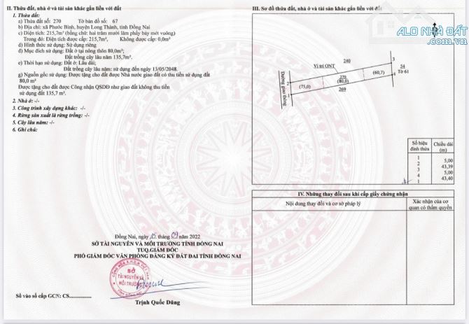 Bán lô đất ấp 3 phước bình đối diện gò dầu  giá mềm - 2