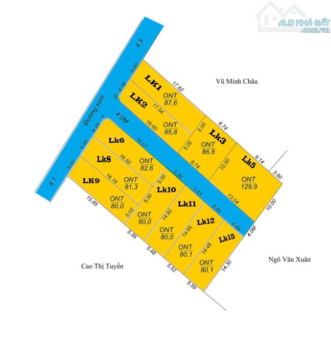Bán đất Phân  lô tại Xuân Mai - giá 1 tỉ 55 - 2