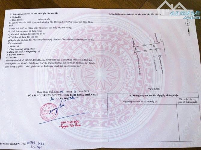 BÁN ĐẤT MẶT TIỀN NGỌC ANH XÓM 4 - 3