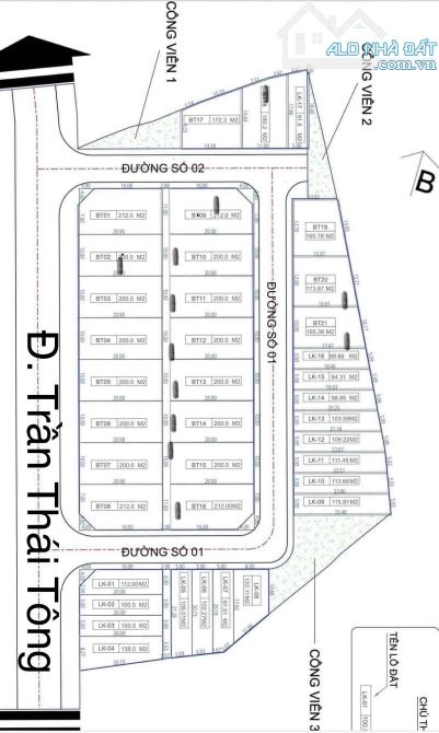 Biệt thự 3 tầng Trần Thái Tông ngang rộng 14,5m - 4