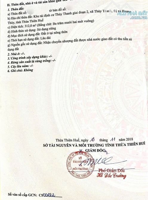 Bán đất Biệt Thự KQH Thuỷ Thanh 312m2 giá rẻ nhất - 4