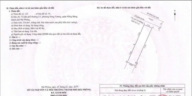 MR Đ.ANH-  BÁN ĐẤT MẶT ĐƯỜNG HÙNG VƯƠNG– HỒNG BÀNG– HẢI PHÒNG GIÁ 11 TỶ - 5