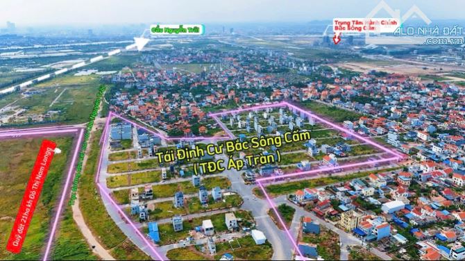Bán đất TDC Bắc Sông Cấm ÁP TRÀN, THUỶ NGUYÊN đủ vị trí ,diện tích GIÁ CHỈ TỪ 3,2xx tỷ - 8
