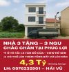 NHÀ 3 TẦNG - 3 NGỦ - DÂN XÂY CHẮC CHẮN - LÊN TẦNG THOẢI MÁI - TẢI 1,25 TẤN ĐỖ CỬA